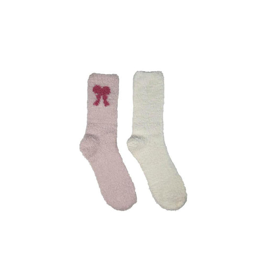 Mix Women's Fluffy Home Socks - 2 PACK
