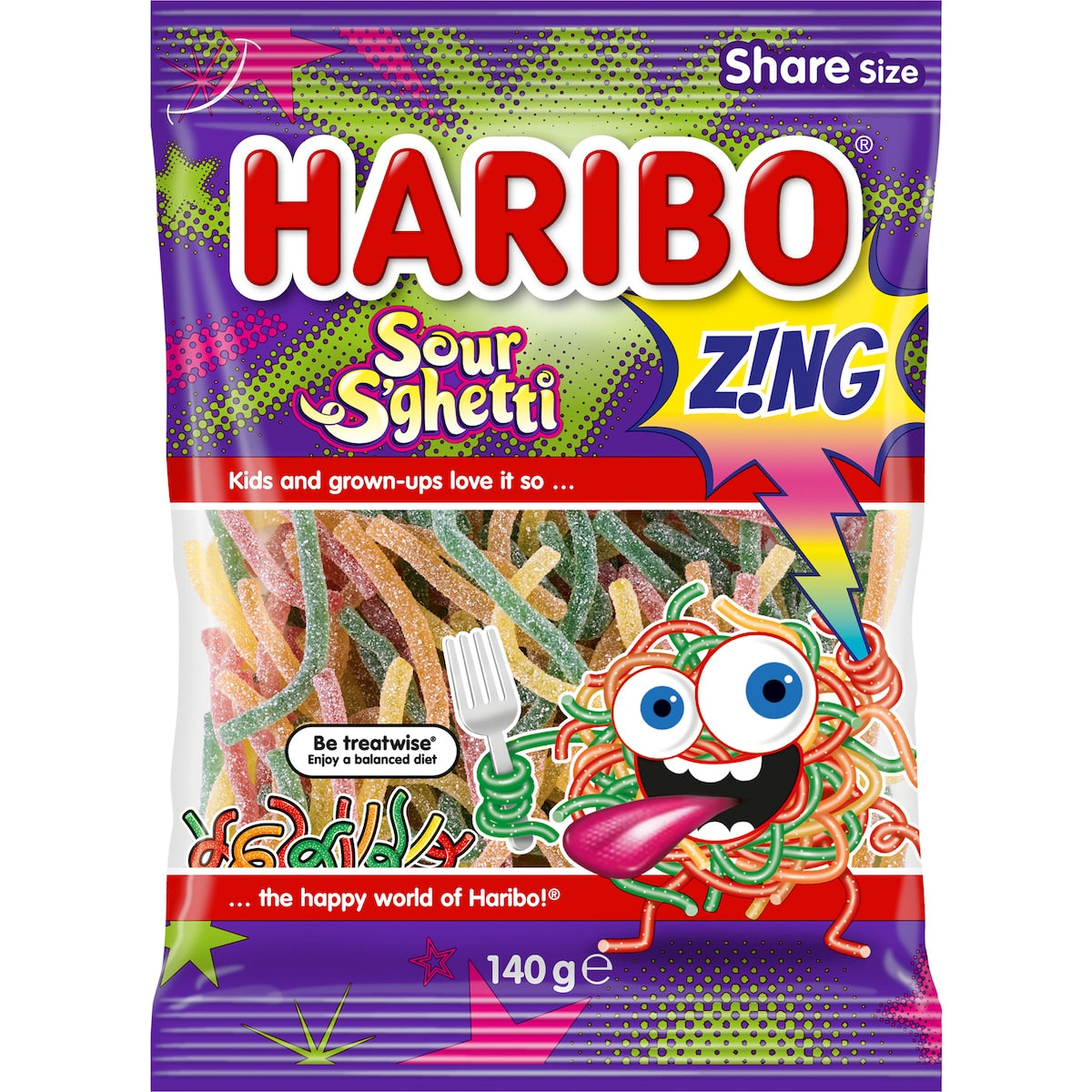 Haribo Sour Sghetti 140g