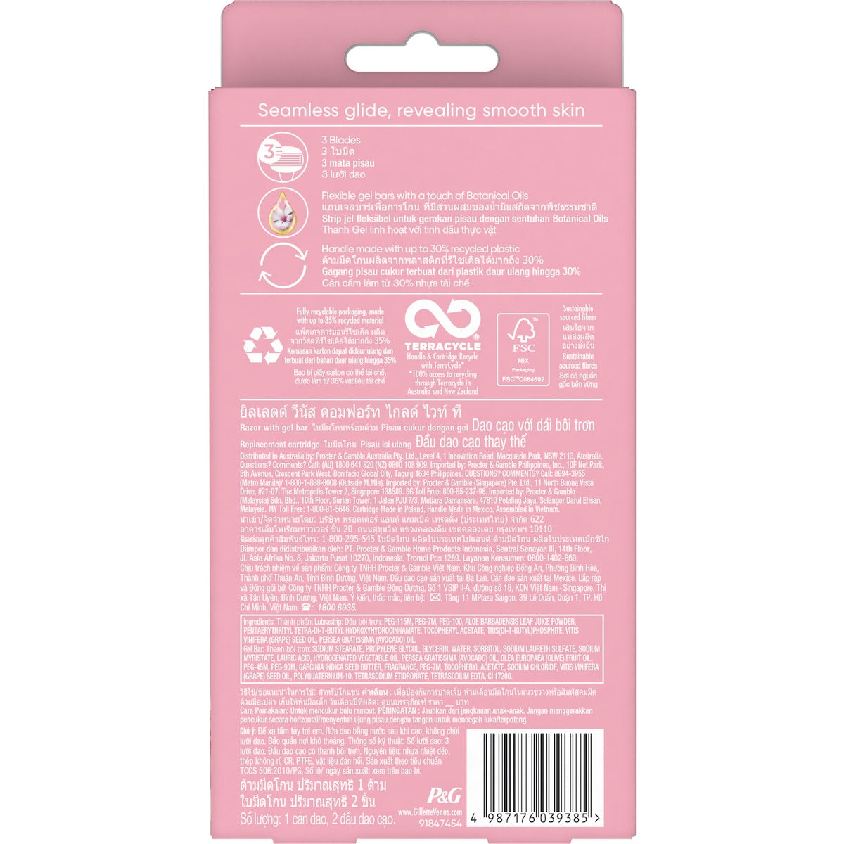 Gillette Venus Comfortglide White Tea Razor With 2 Blades Each