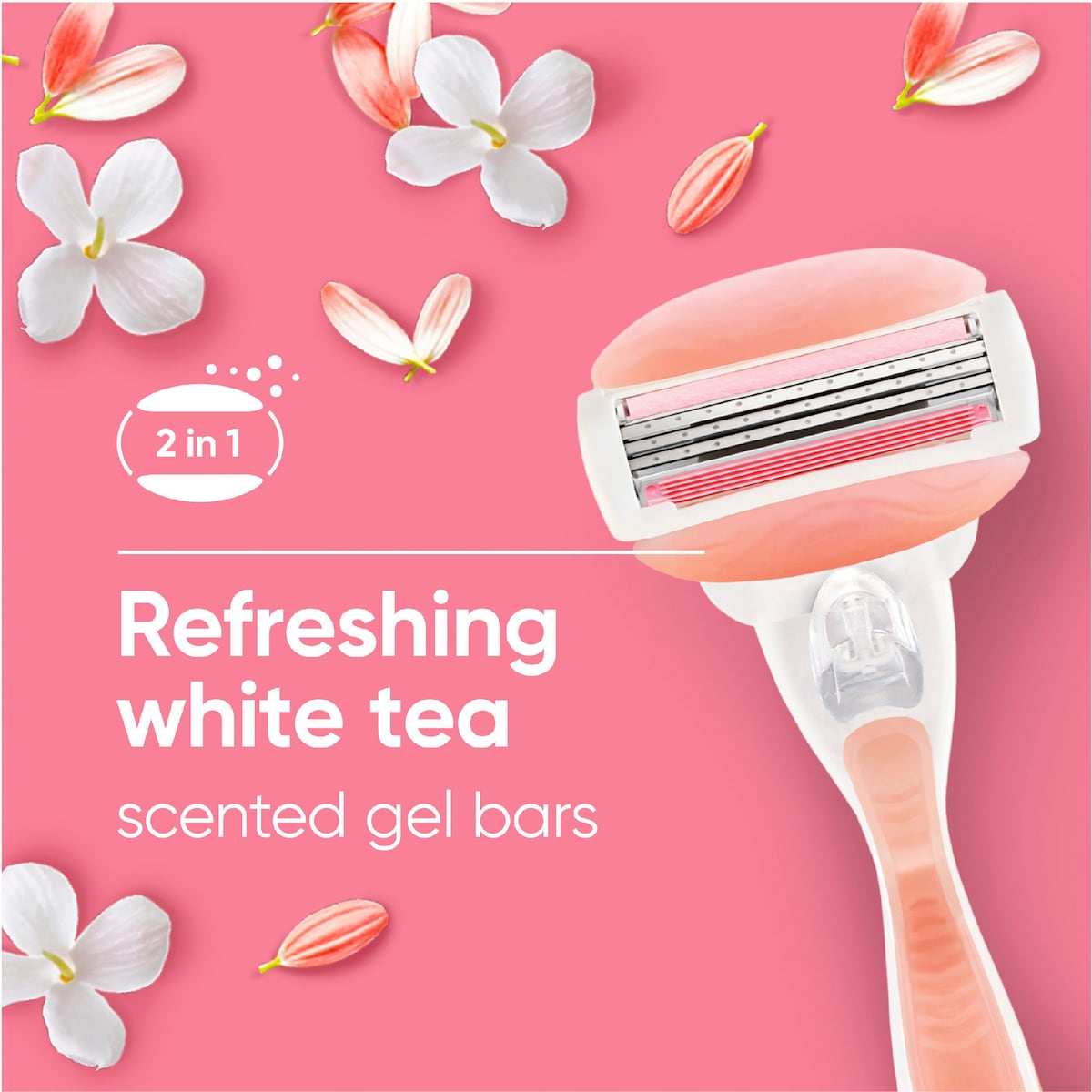 Gillette Venus Comfortglide White Tea Razor With 2 Blades Each