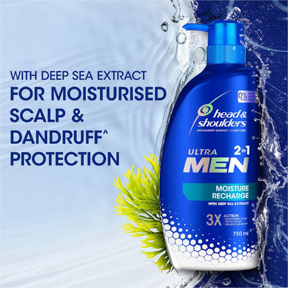 Head & Shoulders Ultra Men 2 In 1 Moisture Recharge Shampoo & Conditioner 400ml