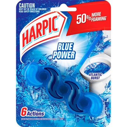Harpic Blue Power Atlantic Burst Toilet Cleaner Block Each