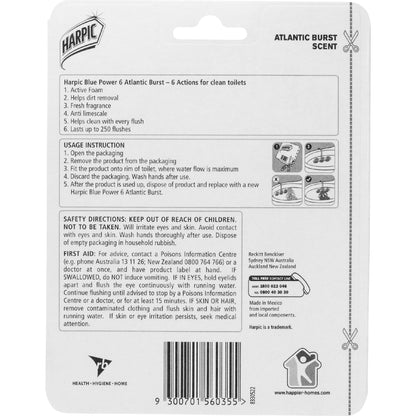 Harpic Blue Power Atlantic Burst Toilet Cleaner Block Each