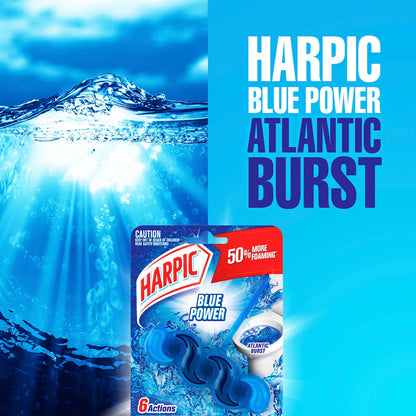 Harpic Blue Power Atlantic Burst Toilet Cleaner Block Each