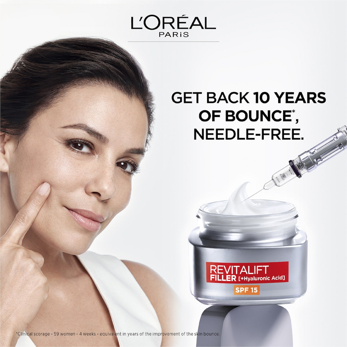 Loreal Paris Revitalift Filler Anti Ageing Cream Spf 15 50ml