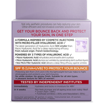 Loreal Paris Revitalift Filler Anti Ageing Cream Spf 15 50ml