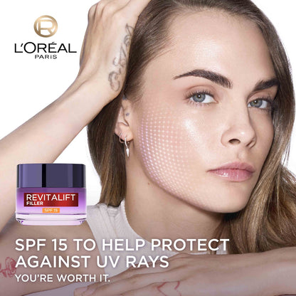 Loreal Paris Revitalift Filler Anti Ageing Cream Spf 15 50ml