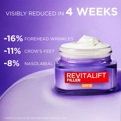Loreal Paris Revitalift Filler Anti Ageing Cream Spf 15 50ml