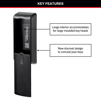 Master Lock Magnetic Key Case - Large Plastic - Durable - Discreet
