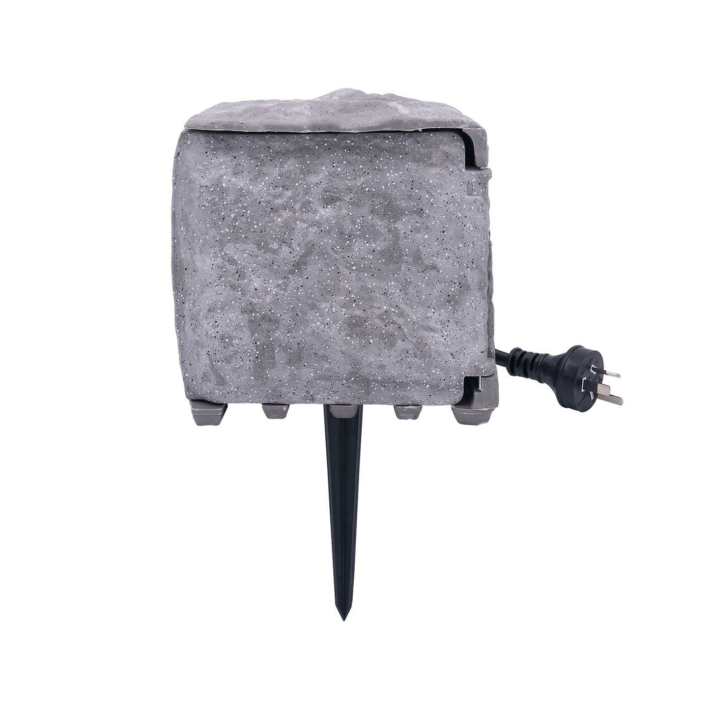 Click Power Garden Socket - 4 Outlet - 1.5m - Stone Grey