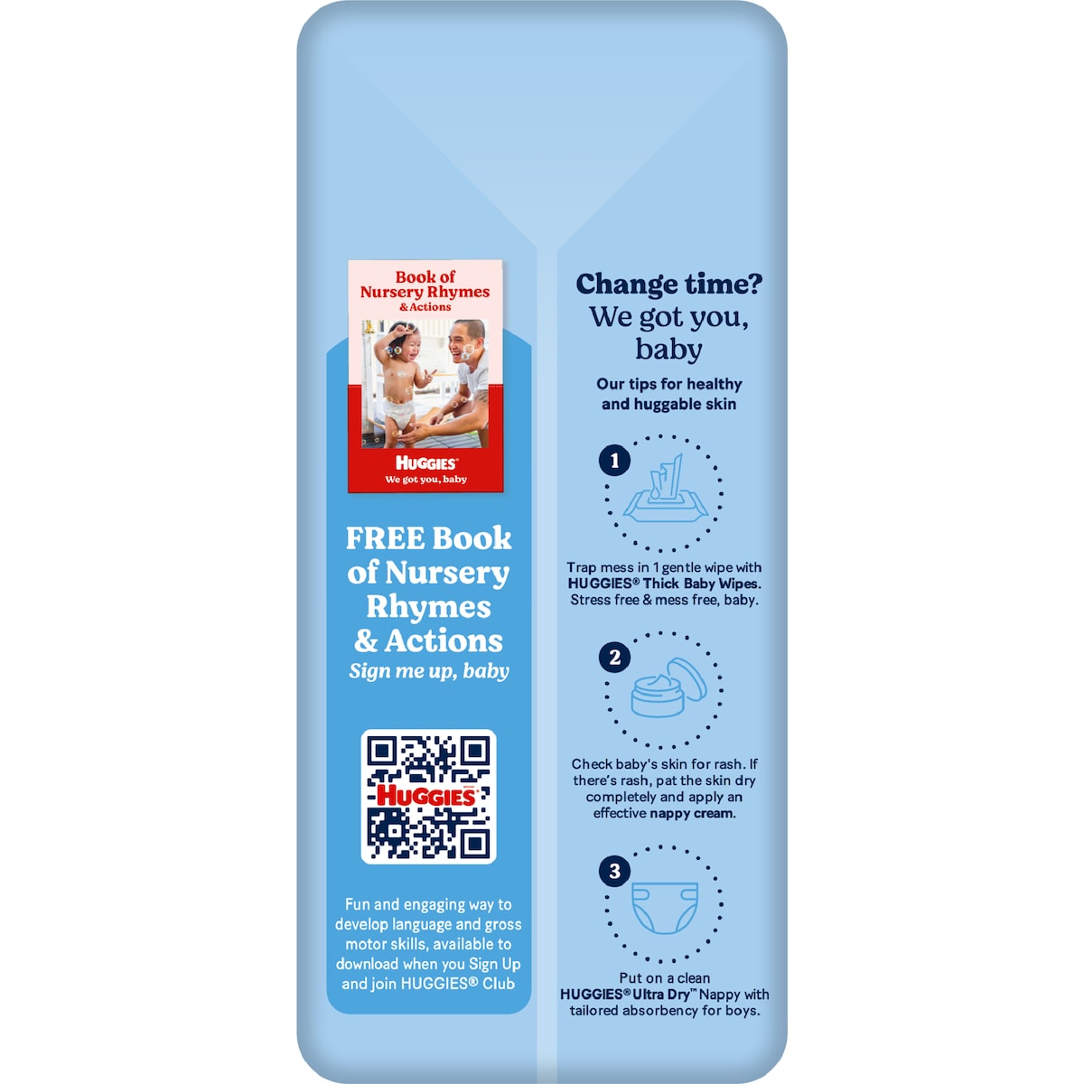 Huggies Ultra Dry Nappies Boys Size 4 (10-15kg) 36 Pack