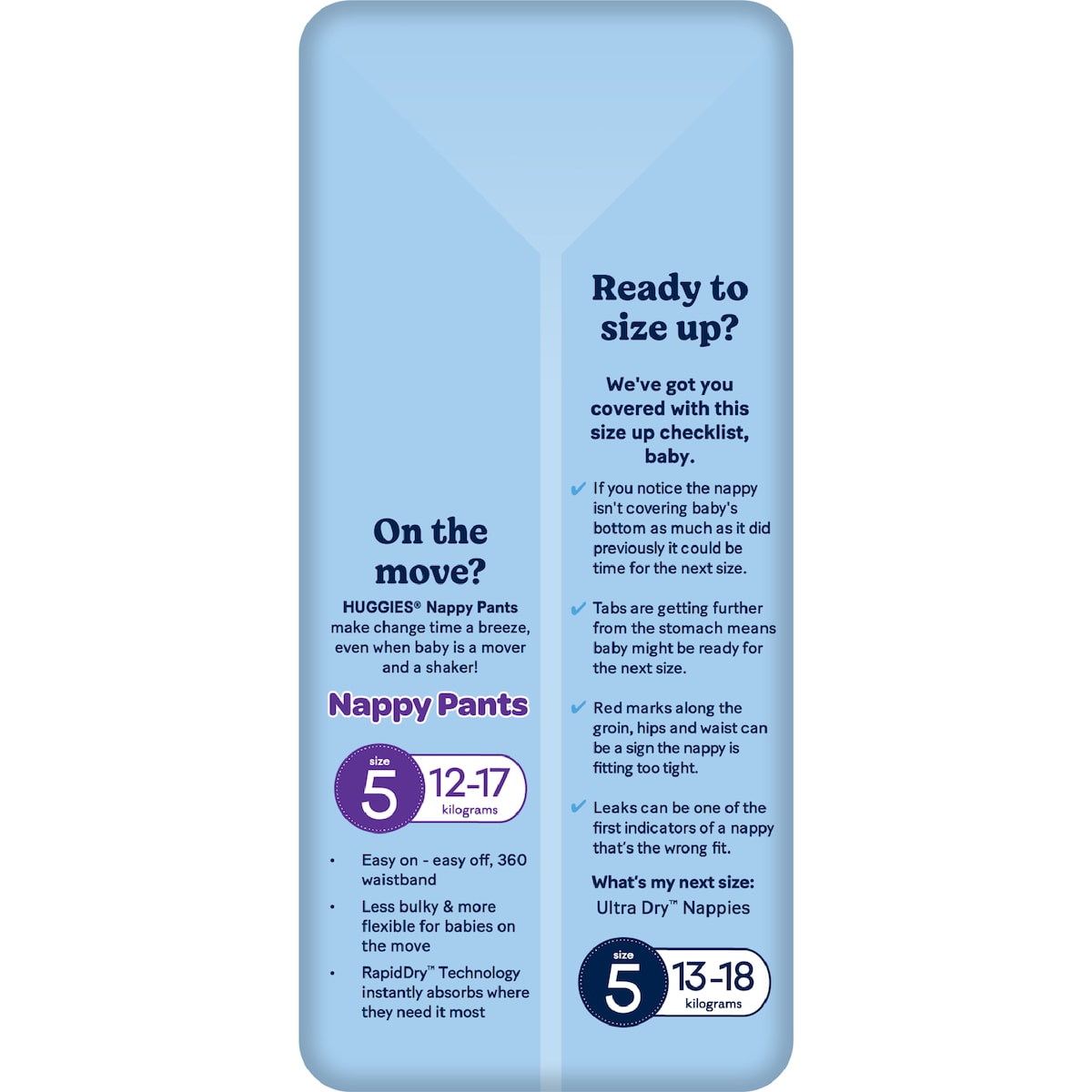 Huggies Ultra Dry Nappies Boys Size 4 (10-15kg) 36 Pack