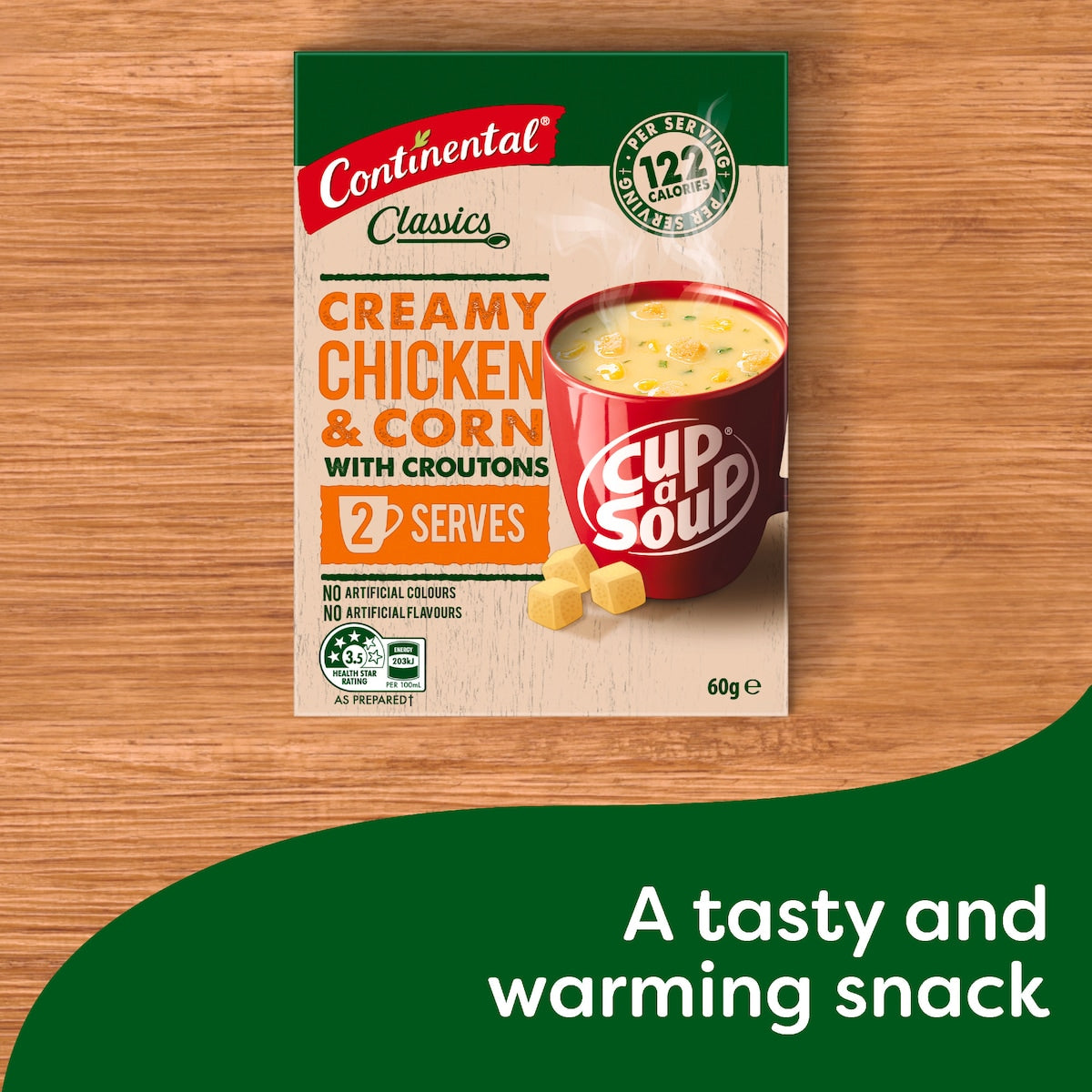 Continental Classics Cup A Soup Creamy Chicken & Corn With Croutons 60g