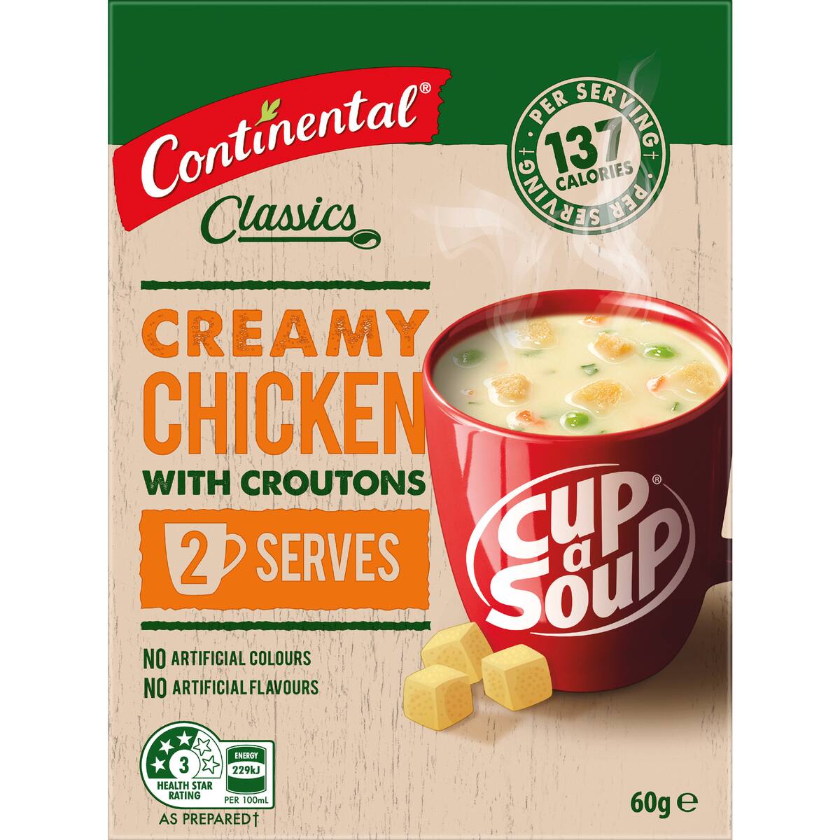Continental Classics Cup A Soup Creamy Chicken With Croutons 60g