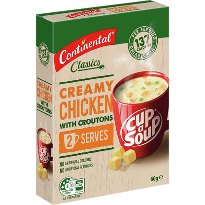 Continental Classics Cup A Soup Creamy Chicken With Croutons 60g