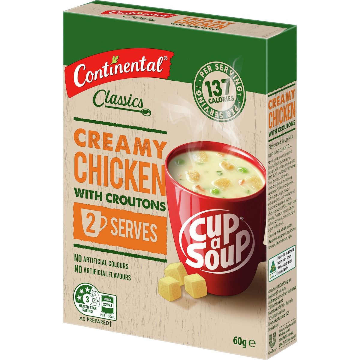 Continental Classics Cup A Soup Creamy Chicken With Croutons 60g