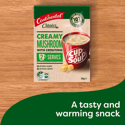 Continental Classics Cup A Soup Creamy Mushroom With Croutons 50g