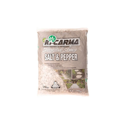 Ki Carma 20kg 20mm Salt And Pepper Decorative Stones - Stone - Natural Look