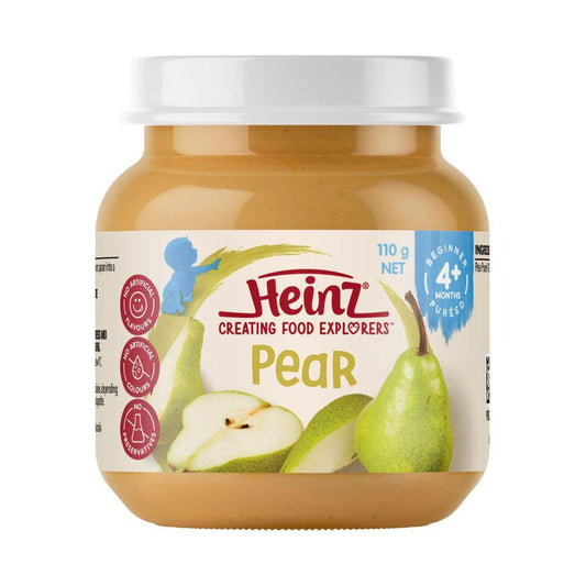 Heinz Pear Puree Baby Food Jar 4+ Months - 110g