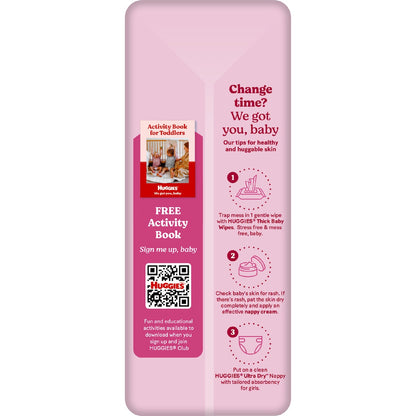 Huggies Ultra Dry Nappies Girls Size 5 (13-18kg) 32 Pack