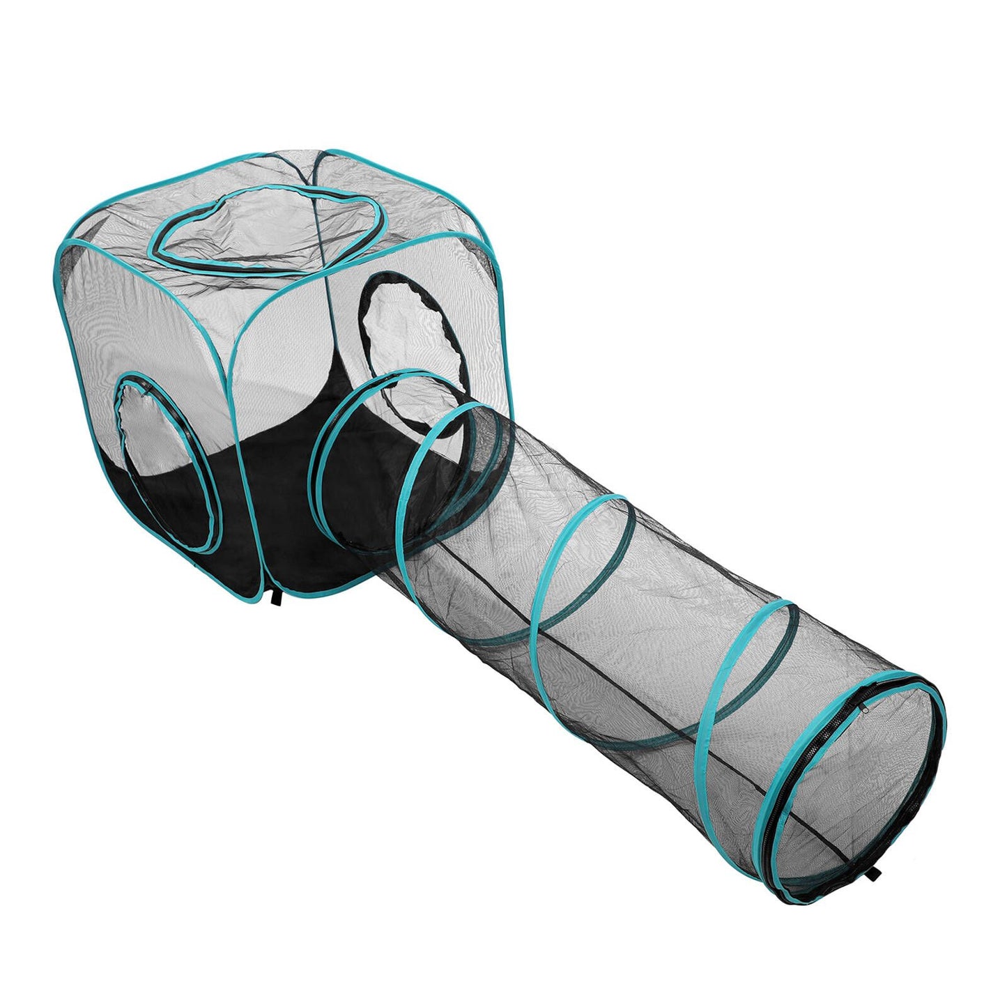 Paws Claws Mesh Pop Up Activity Centre - 195 x 70 x 70cm - 2 Piece Set