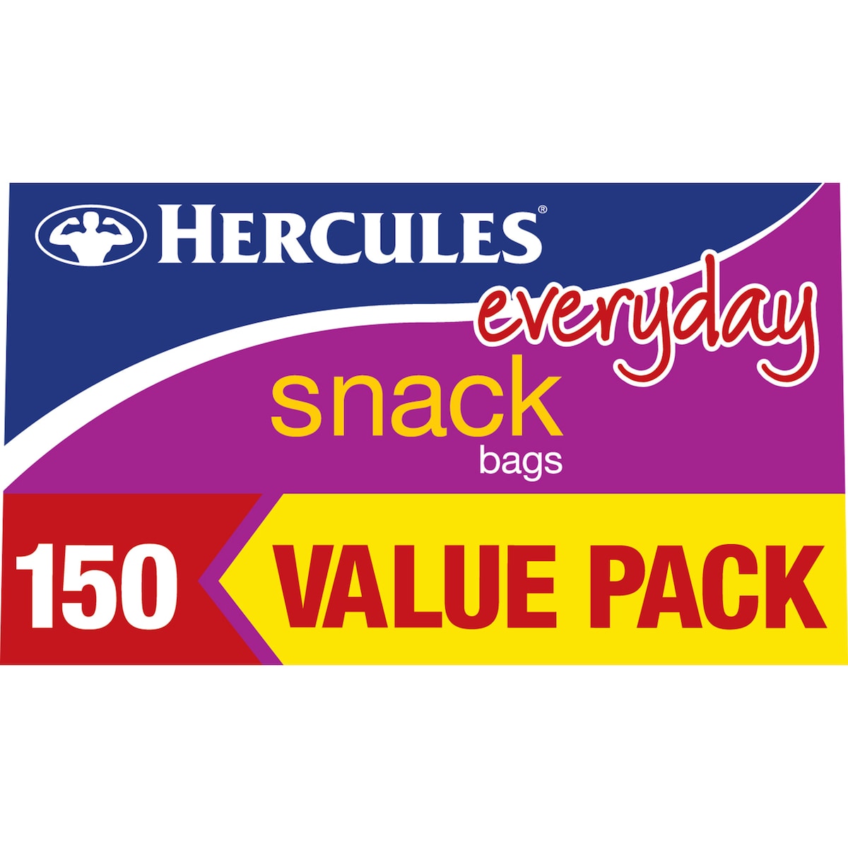 Hercules Everyday Snack Resealable Bags 150 Pack