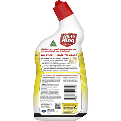 White King Toilet Gel With Added Stain Remover Lemon 700ml