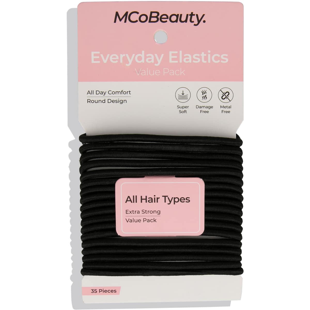 Mcobeauty Everyday Hair Elastics Assorted 35 Pack
