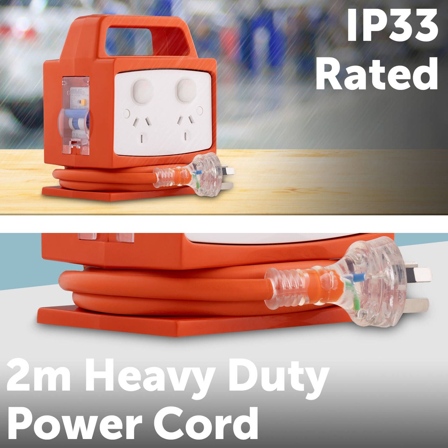 Arlec Portable Power Block - 4 Outlet - 130 x 160mm