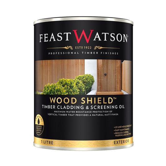 Feast Watson Natural Wood Shield Timber Cladding And Screening Oil 1L