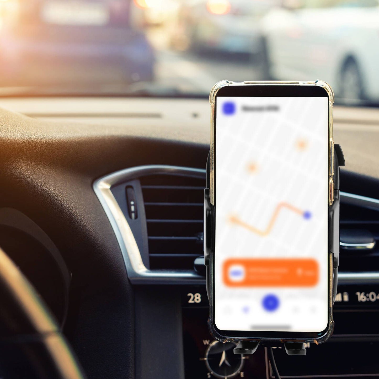 Antsig Wireless Charger Car Vent Mount - 15W - Black