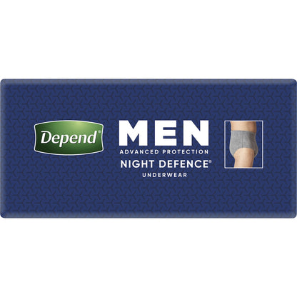 Depend Men Night Defence Incontinence Underwear Large 8 Pack