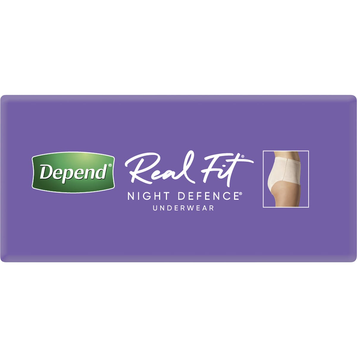 Depend Night Defence Incontinence Underwear For Women Large 8 Pack