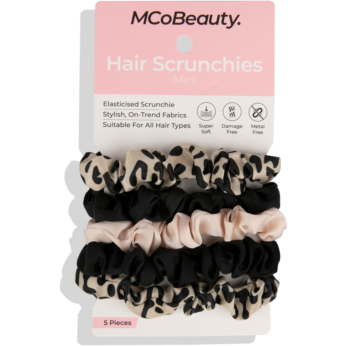 Mcobeauty Mini Hair Scrunchies Assorted 5 Pack