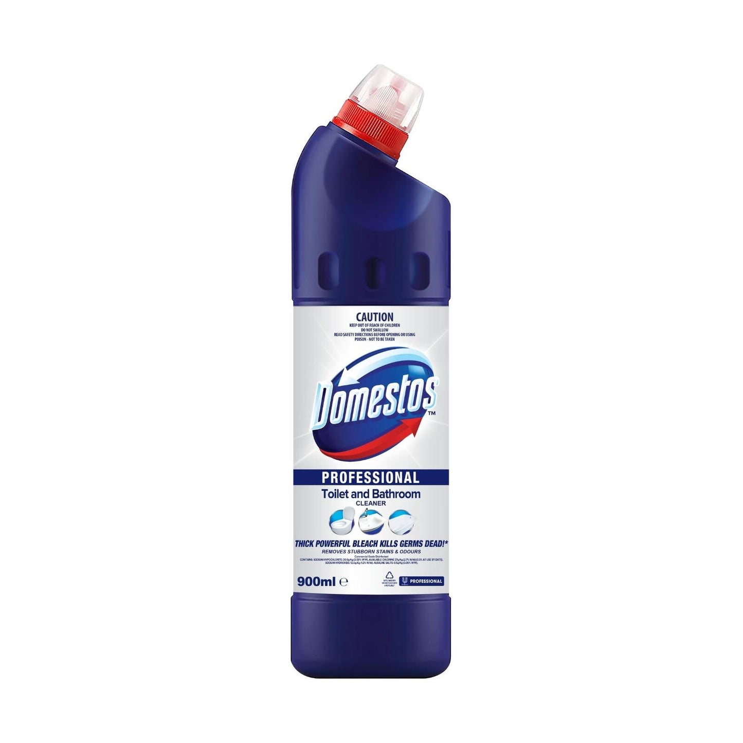 Domestos Professional Toilet and Bathroom Cleaner - 900ml