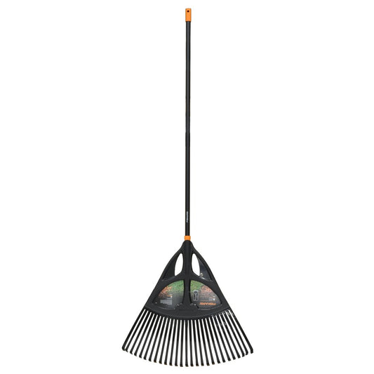 Fiskars XL Solid Leaf Rake - 65cm Aluminium - Lightweight - Durable