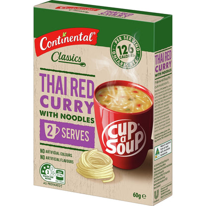 Continental Cup A Soup Asian Thai Red Curry 30g X 2 Pack