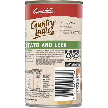 Campbells Country Ladle Soup Potato & Leek 505g
