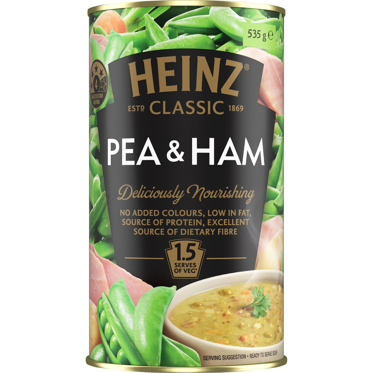 Heinz Classic Canned Soup Pea & Ham 535g