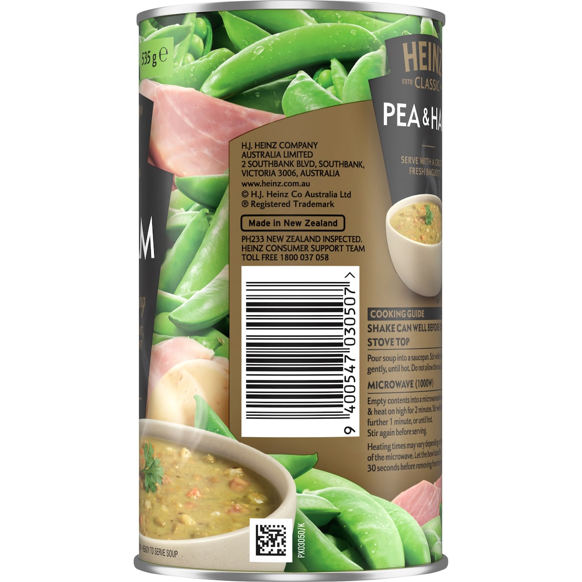 Heinz Classic Canned Soup Pea & Ham 535g