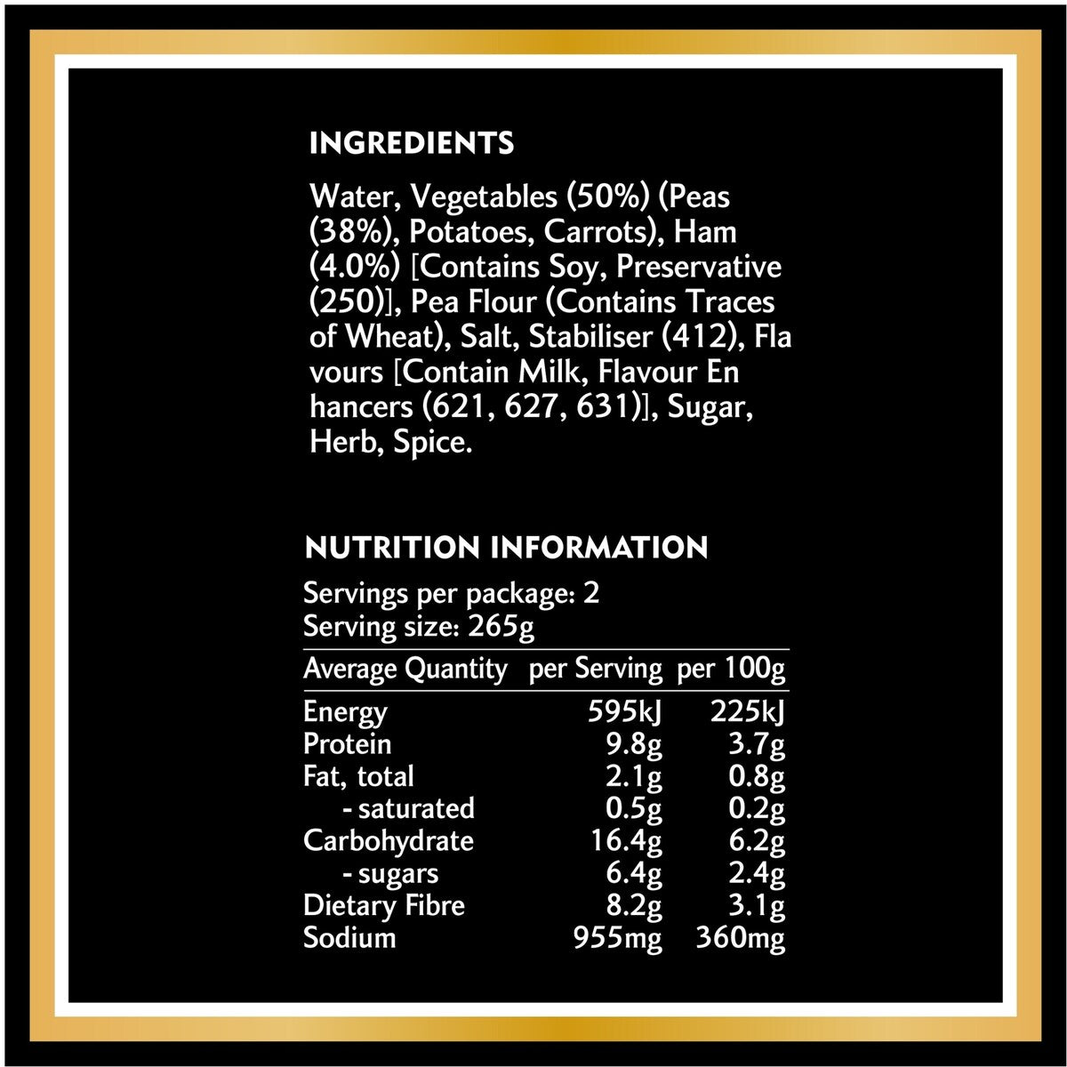 Heinz Classic Canned Soup Pea & Ham 535g