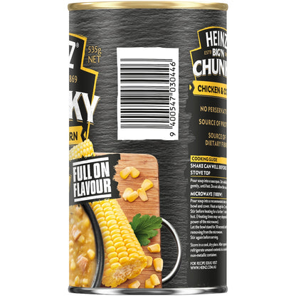 Heinz Big N Chunky Chicken & Corn Soup Tinned Ready Meals 535g