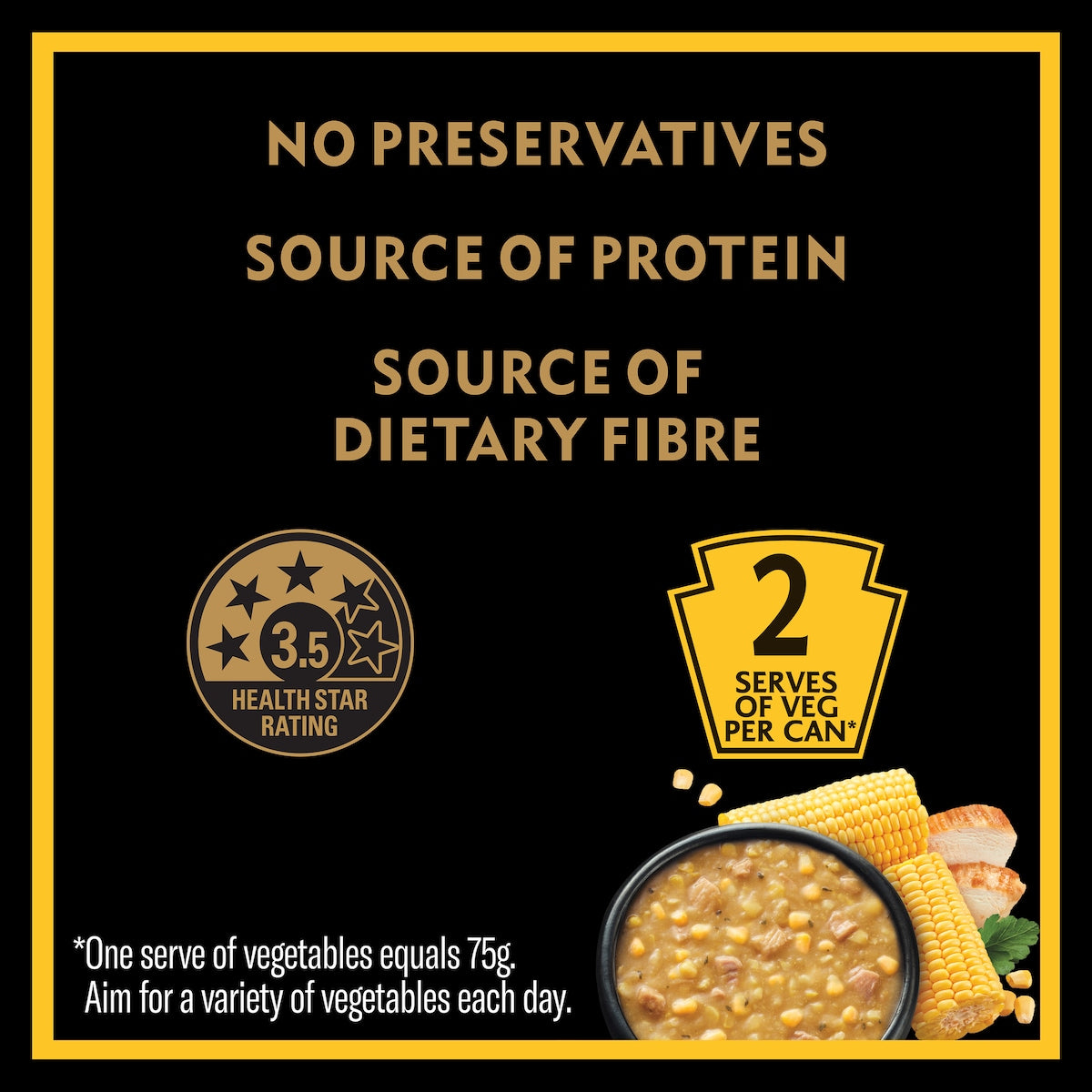 Heinz Big N Chunky Chicken & Corn Soup Tinned Ready Meals 535g