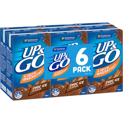 Up&go Liquid Breakfast Choc Ice 250ml X 6 Pack