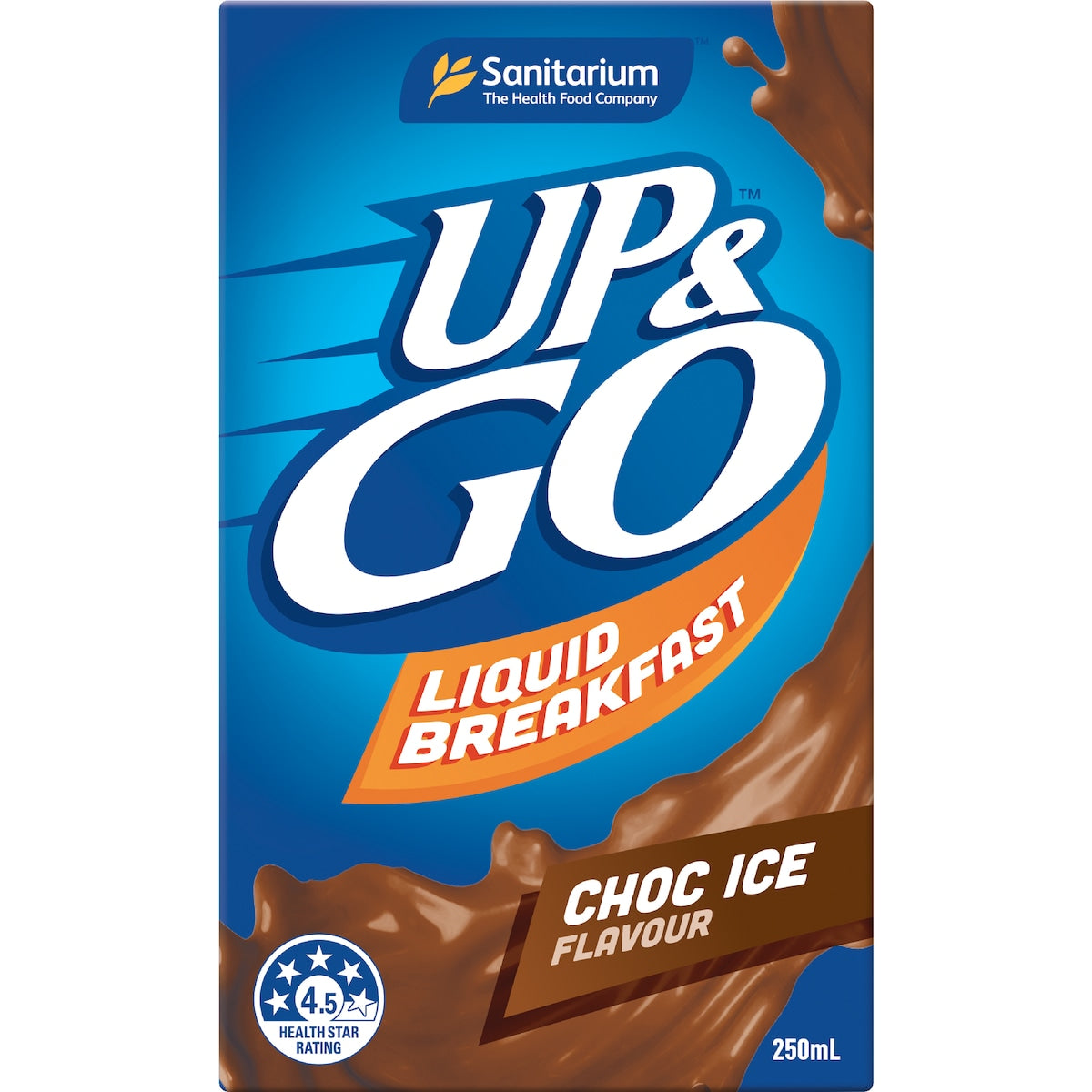Up&go Liquid Breakfast Choc Ice 250ml X 6 Pack