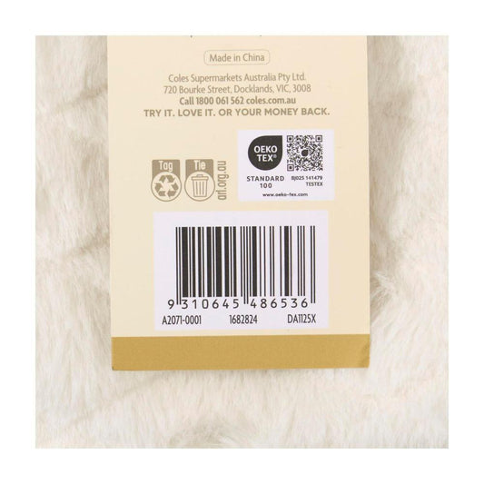 Faux Fur Makeup Bag - 1 Each
