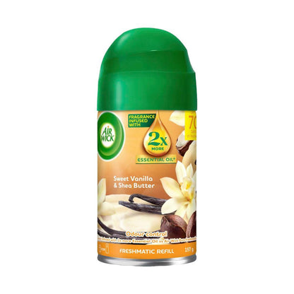 Air Wick 2X Essential Oil Freshmatic Refill Sweet Vanilla & Shea Butter - 157g