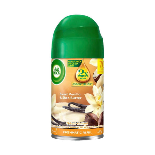 Air Wick 2X Essential Oil Freshmatic Refill Sweet Vanilla & Shea Butter - 157g