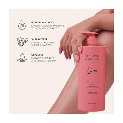 Gem Skin Loving Body Wash Watermelon Fresh - 900mL