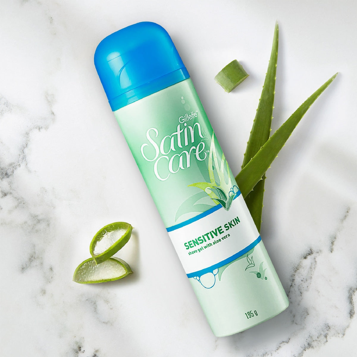 Gillette Venus Satin Care Shaving Gel Sensitive Skin 195g
